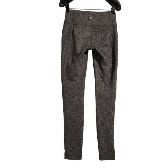 Athleta Revelation Heathered Gray Tights Womens Size XS Activewear Leggings - Picture 3 of 11